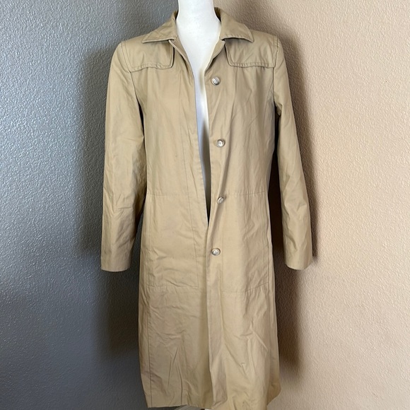 *Jcrew - size 10 - beige/tan trench coat - Picture 1 of 6